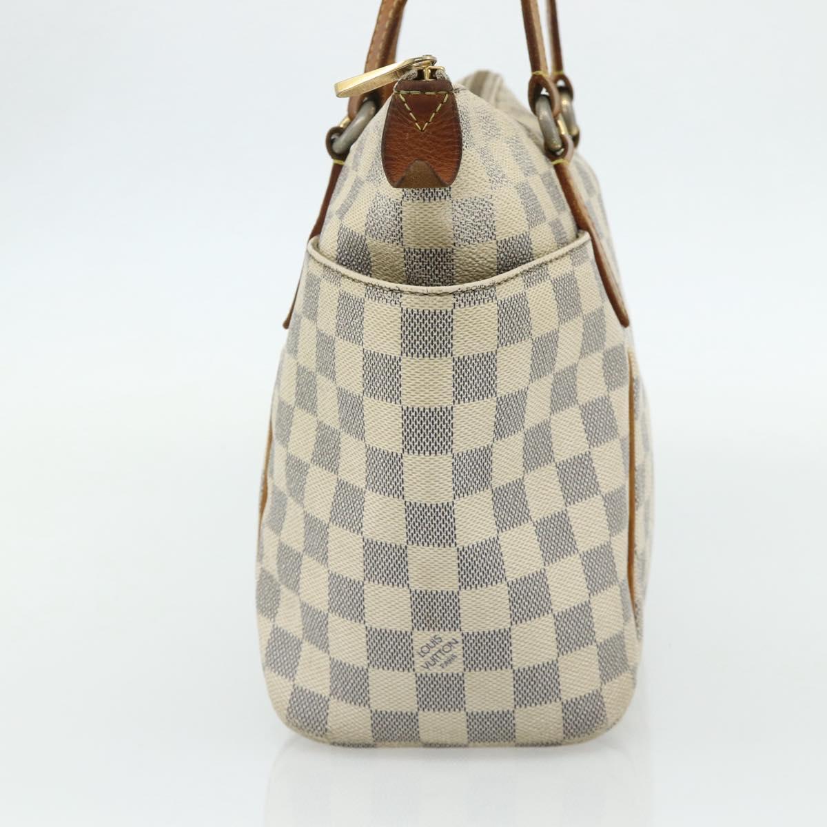 LOUIS VUITTON Damier Azur Totally PM Tote Bag N41280 LV Auth 178627