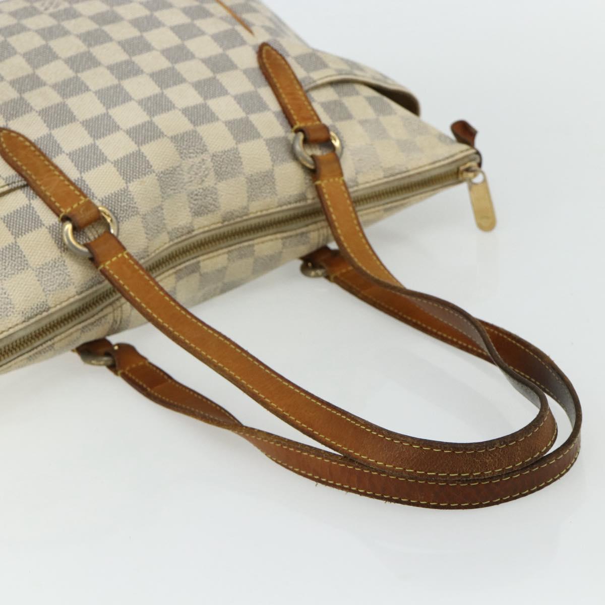 LOUIS VUITTON Damier Azur Totally PM Tote Bag N41280 LV Auth 178627