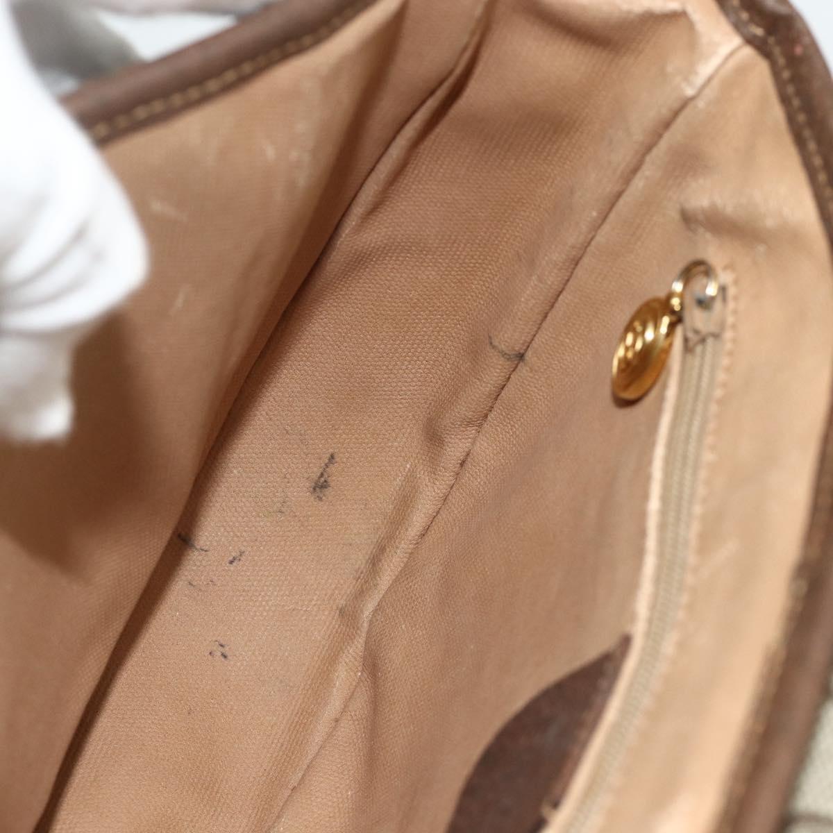 GUCCI GG Supreme Shoulder Bag PVC Beige Gold 001 58 6861 Auth 178629
