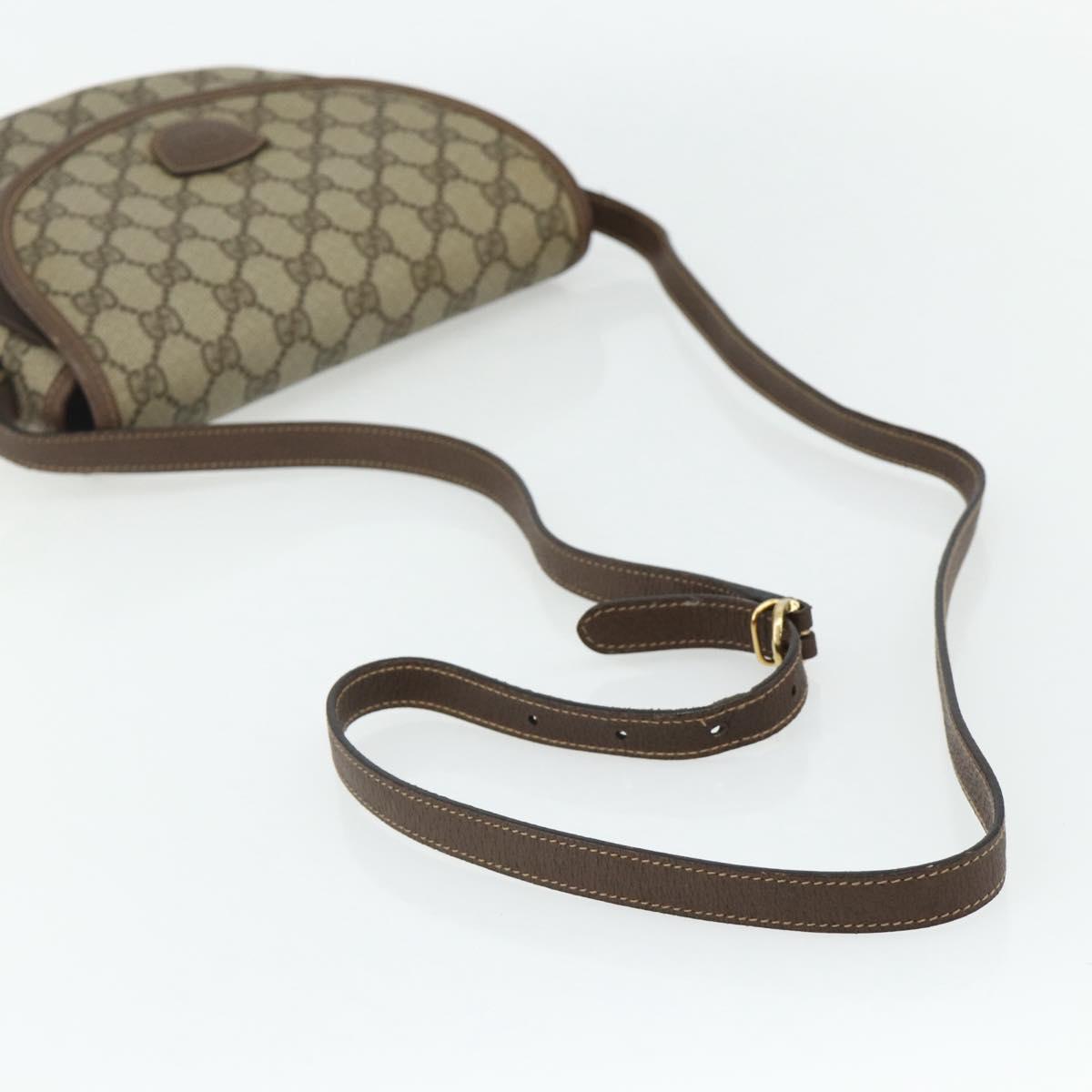 GUCCI GG Supreme Shoulder Bag PVC Beige Gold 001 58 6861 Auth 178629