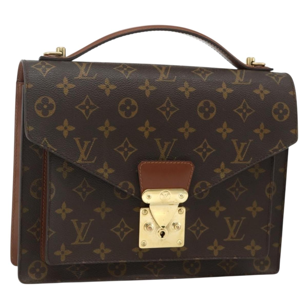 LOUIS VUITTON Monogram Monceau 28 Hand Bag M51185 LV Auth 178656