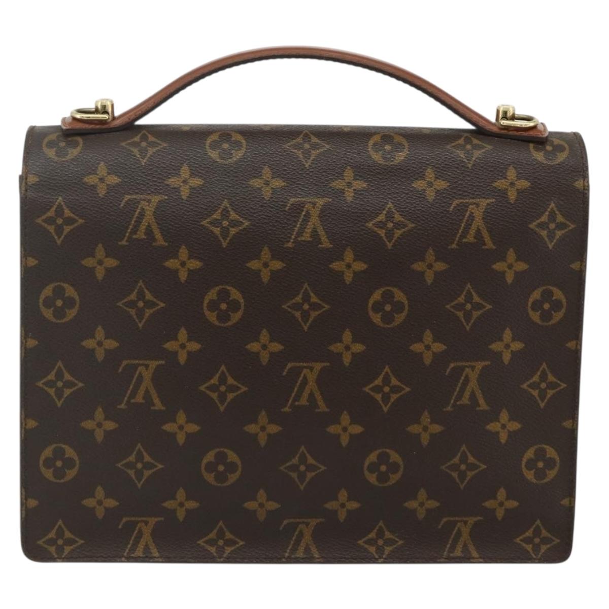 LOUIS VUITTON Monogram Monceau 28 Hand Bag M51185 LV Auth 178656