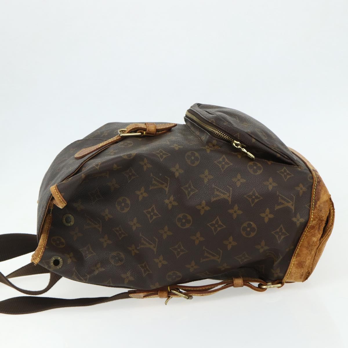 LOUIS VUITTON Monogram Montsouris GM Backpack M51135 LV Auth 178657