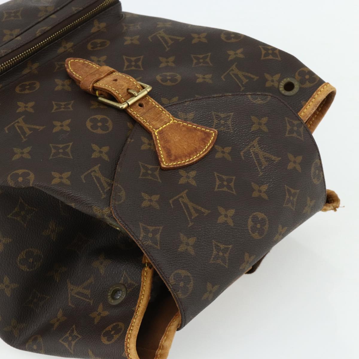LOUIS VUITTON Monogram Montsouris GM Backpack M51135 LV Auth 178657