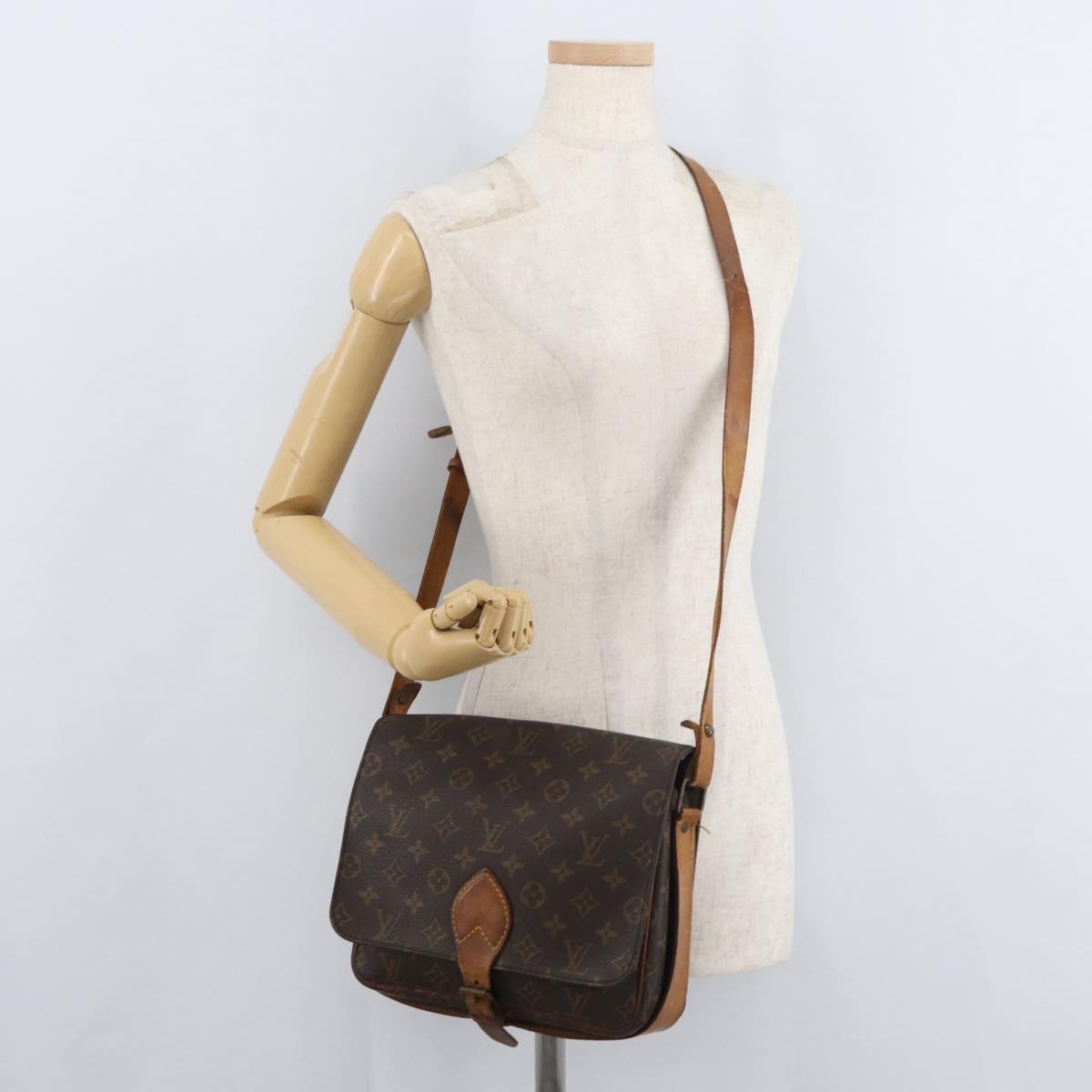 LOUIS VUITTON Monogram Cartouchiere GM Shoulder Bag M51252 LV Auth 178661