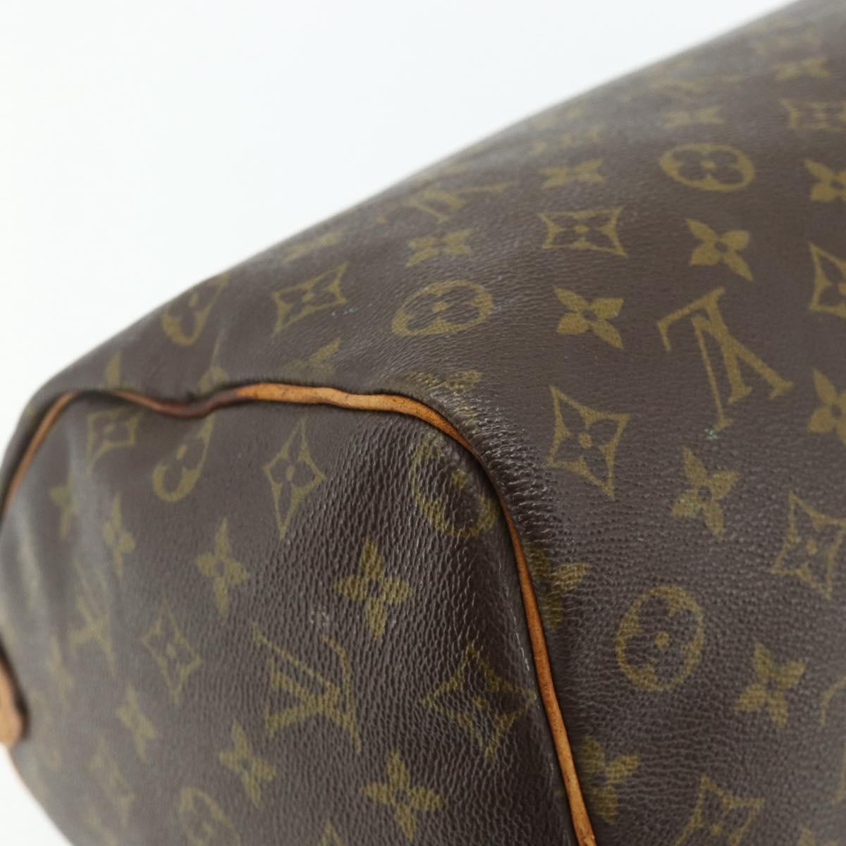 LOUIS VUITTON Monogram Speedy 35 Hand Bag M41524 LV Auth 178680