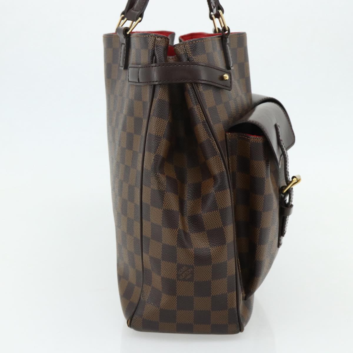 LOUIS VUITTON Damier Ebene Uzes Hand Bag N51128 LV Auth 178683