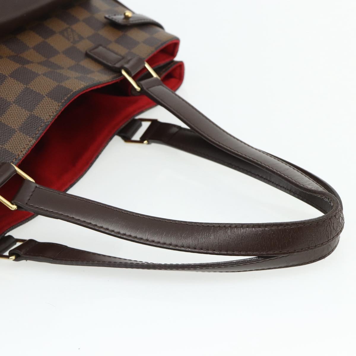 LOUIS VUITTON Damier Ebene Uzes Hand Bag N51128 LV Auth 178683
