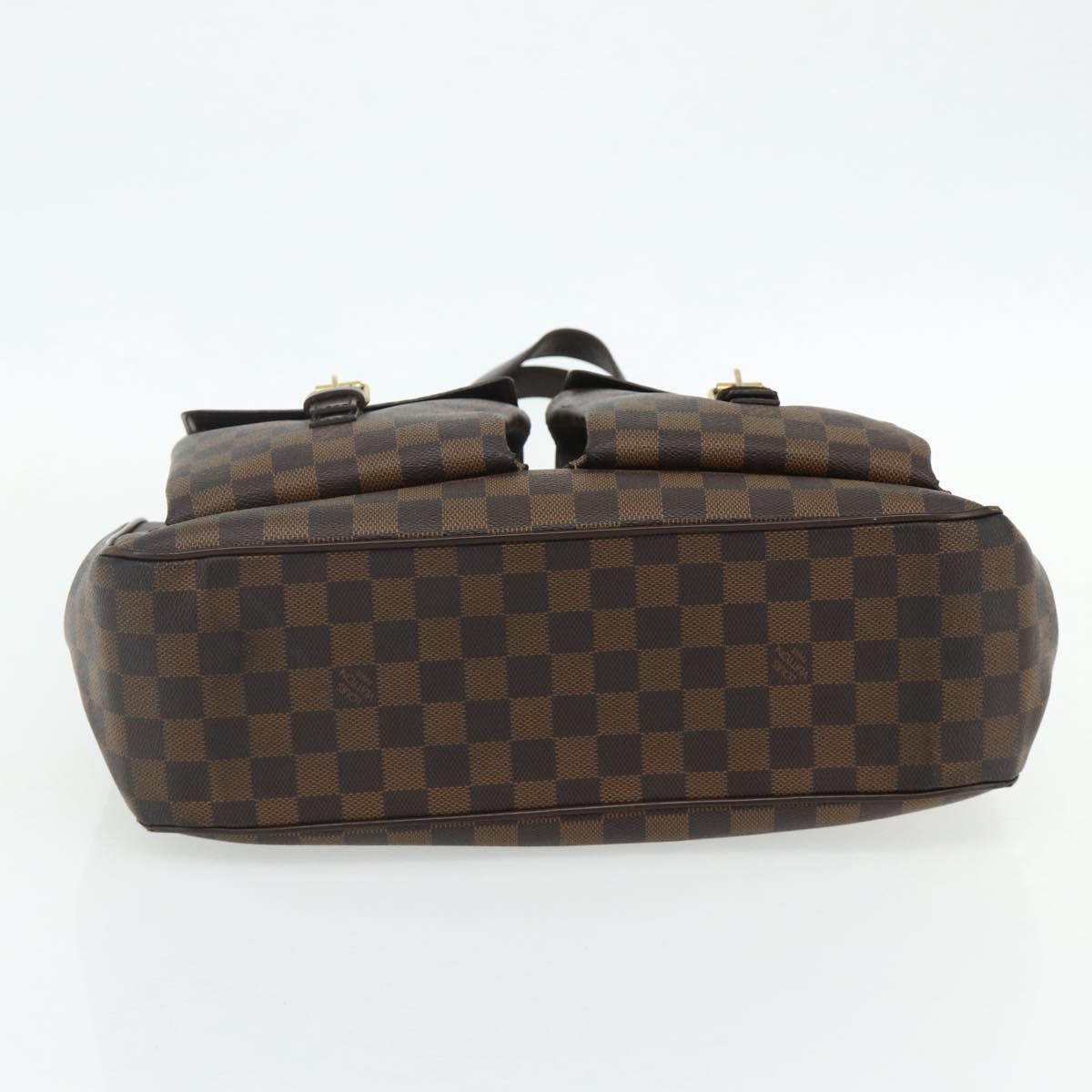 LOUIS VUITTON Damier Ebene Uzes Hand Bag N51128 LV Auth 178683