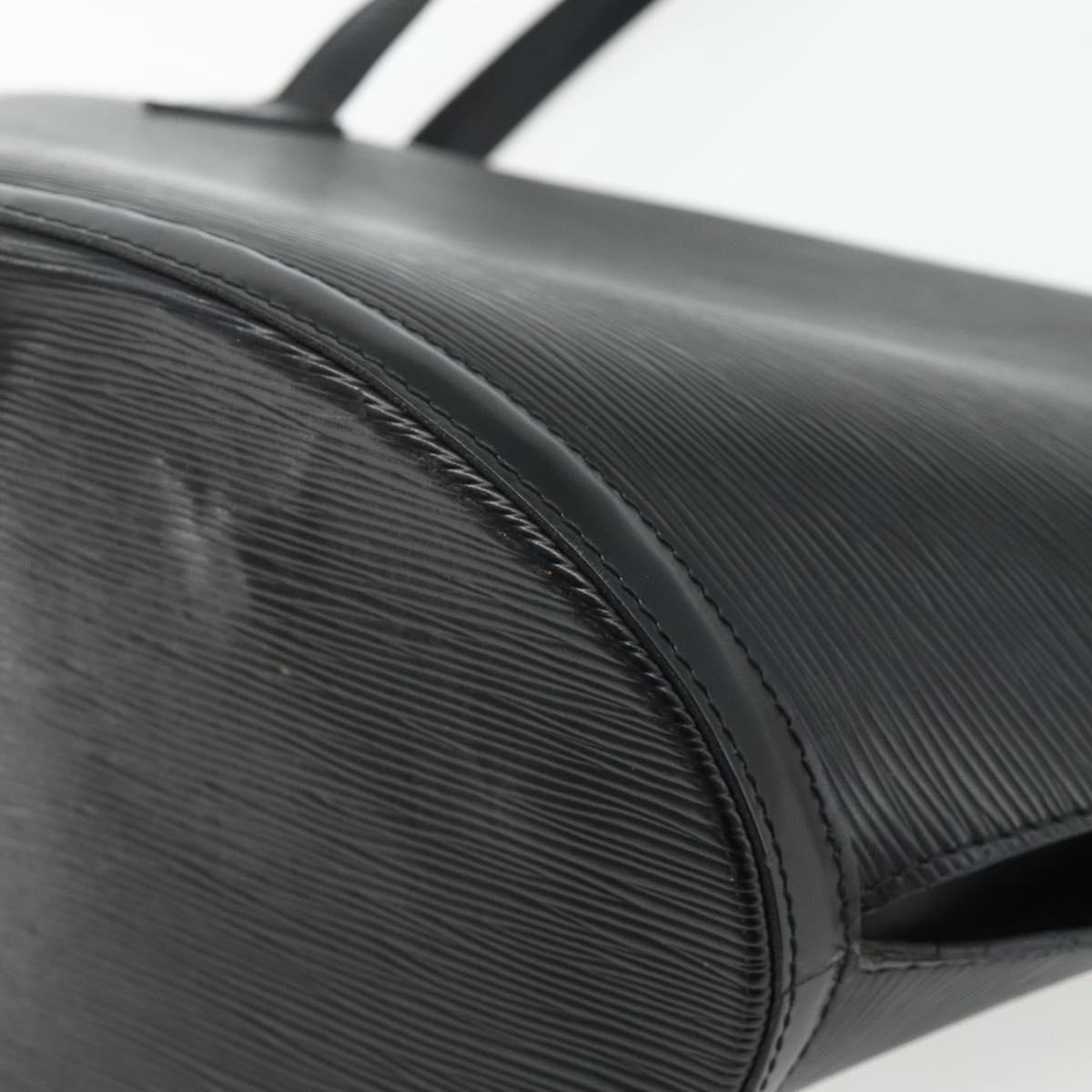 LOUIS VUITTON Epi Saint Jacques Shopping Shoulder Bag Black M52272 Auth 178686