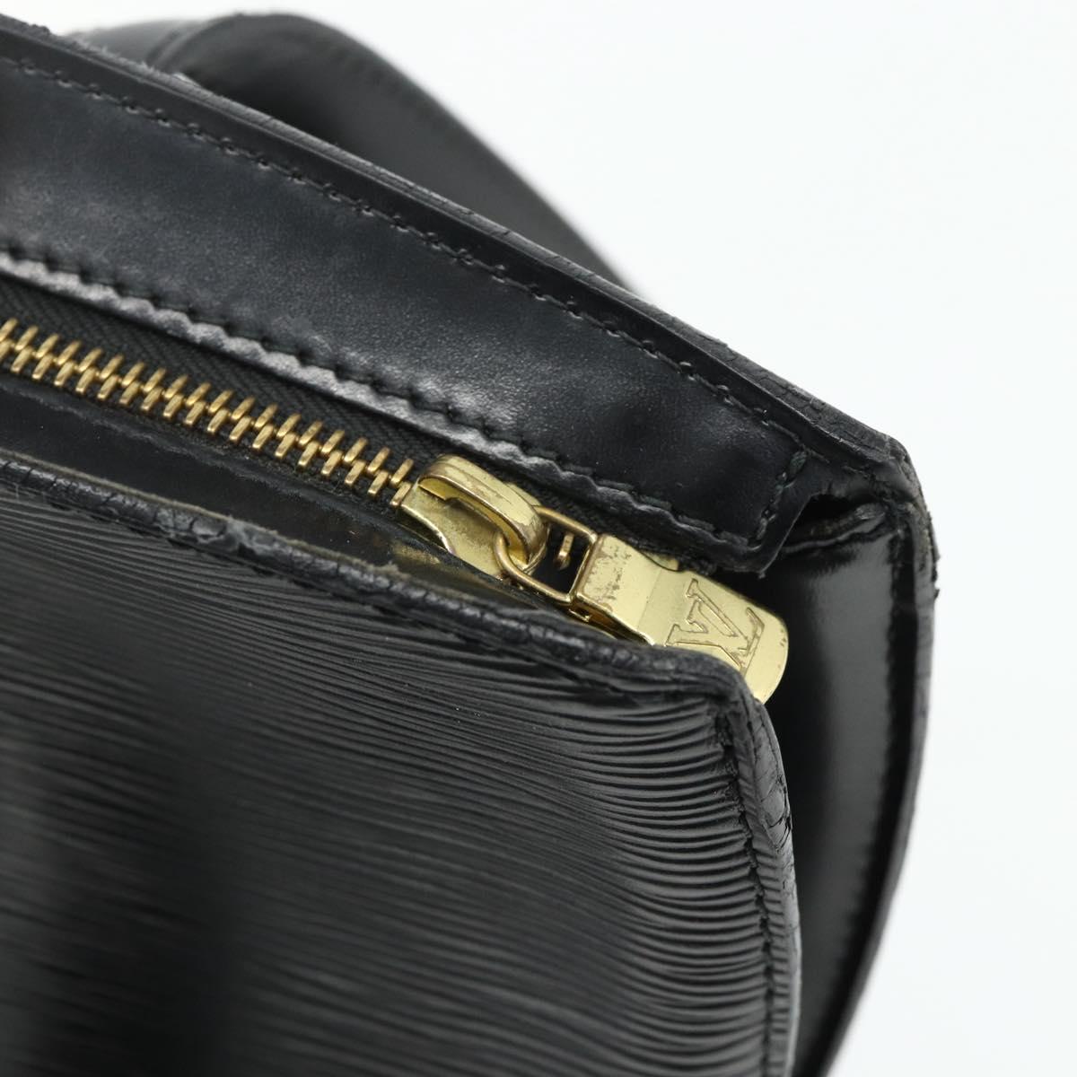 LOUIS VUITTON Epi Saint Jacques Shopping Shoulder Bag Black M52272 Auth 178686