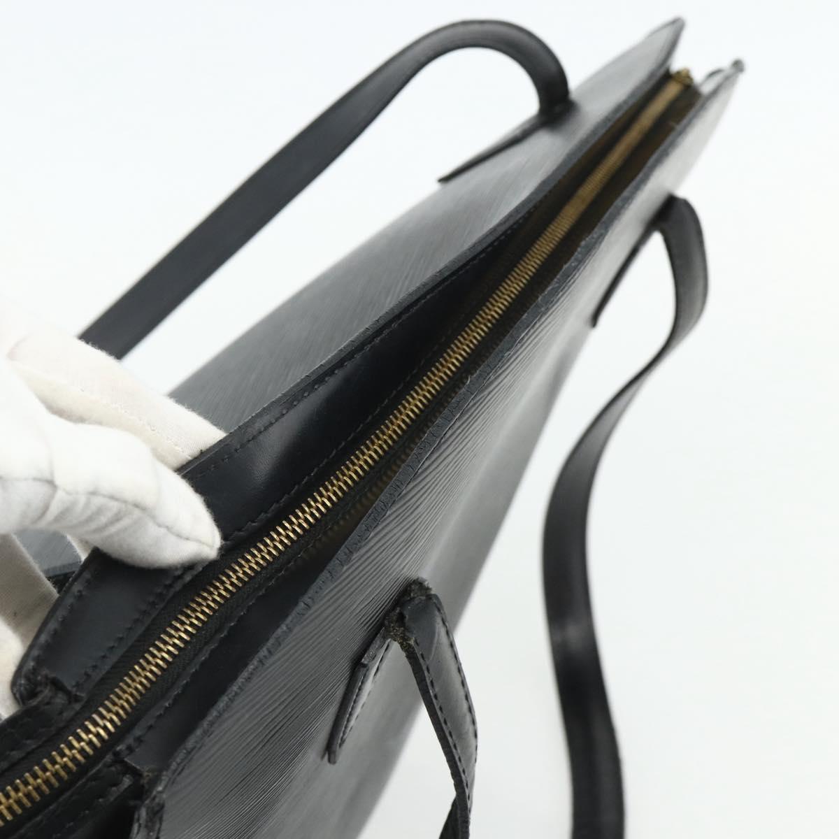 LOUIS VUITTON Epi Saint Jacques Shopping Shoulder Bag Black M52272 Auth 178686