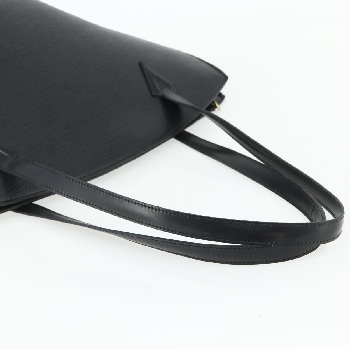 LOUIS VUITTON Epi Saint Jacques Shopping Shoulder Bag Black M52272 Auth 178686