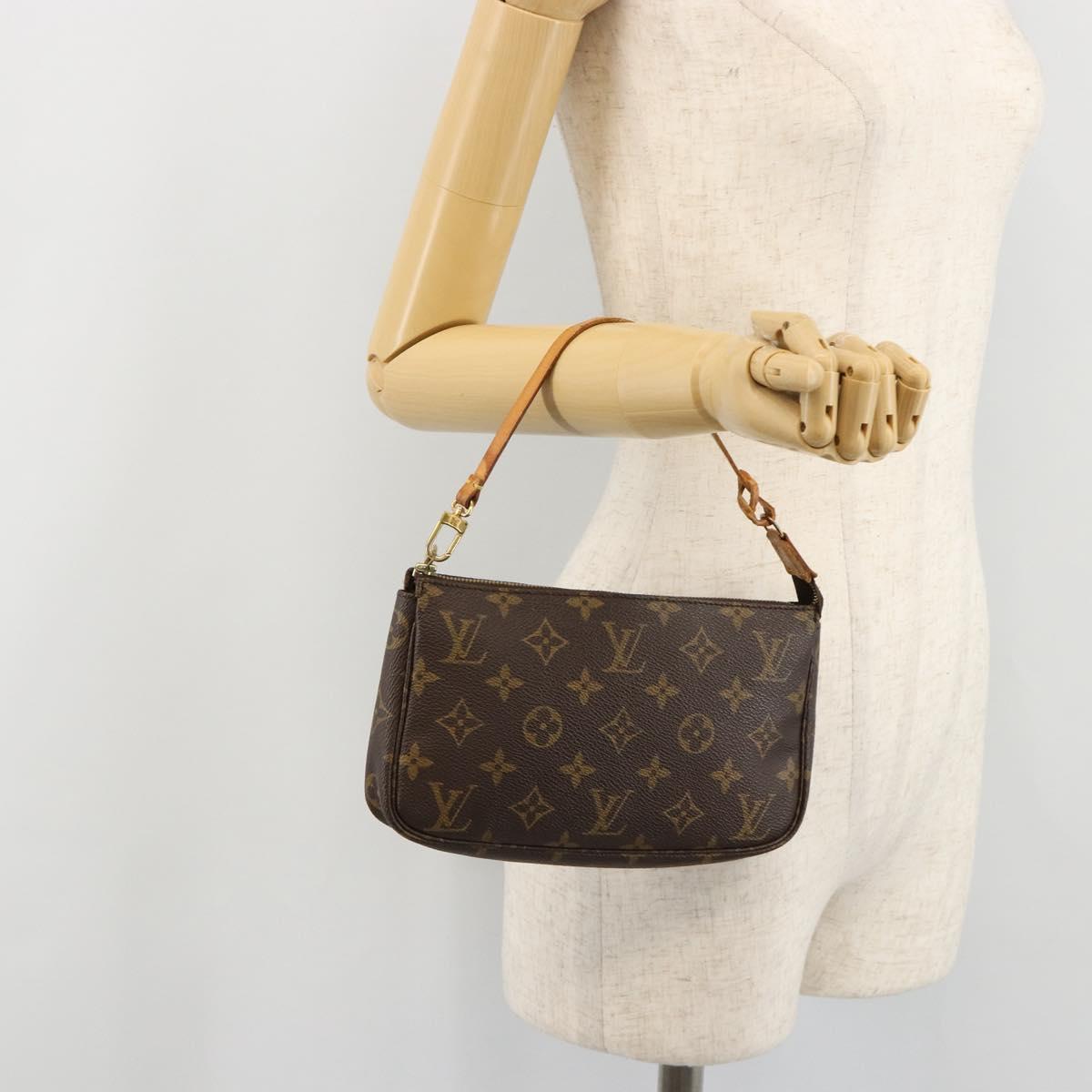 LOUIS VUITTON Monogram Pochette Accessoires Pouch M51980 LV Auth 178696