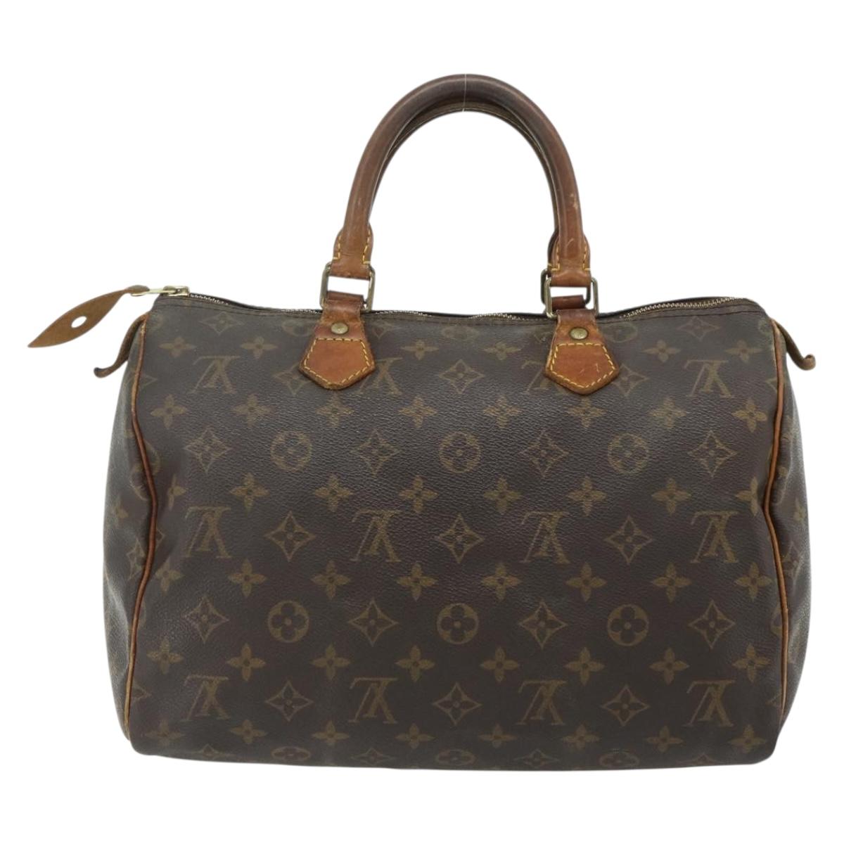 LOUIS VUITTON Monogram Speedy 30 Hand Bag M41526 LV Auth 178699