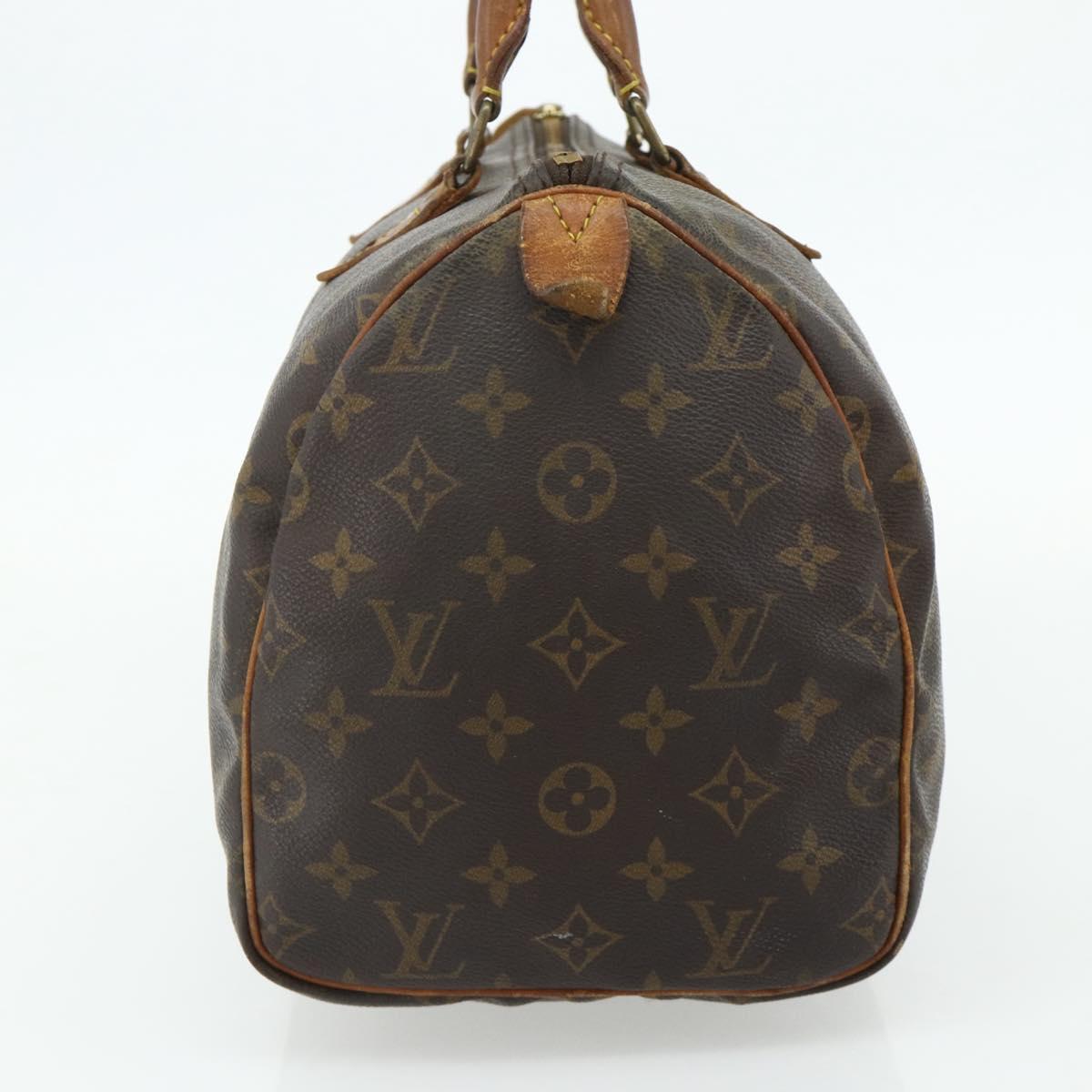 LOUIS VUITTON Monogram Speedy 30 Hand Bag M41526 LV Auth 178699