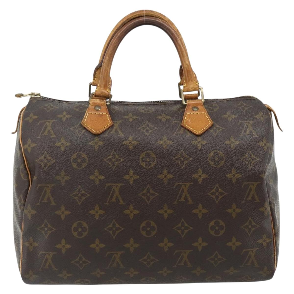LOUIS VUITTON Monogram Speedy 30 Hand Bag M41526 LV Auth 178700