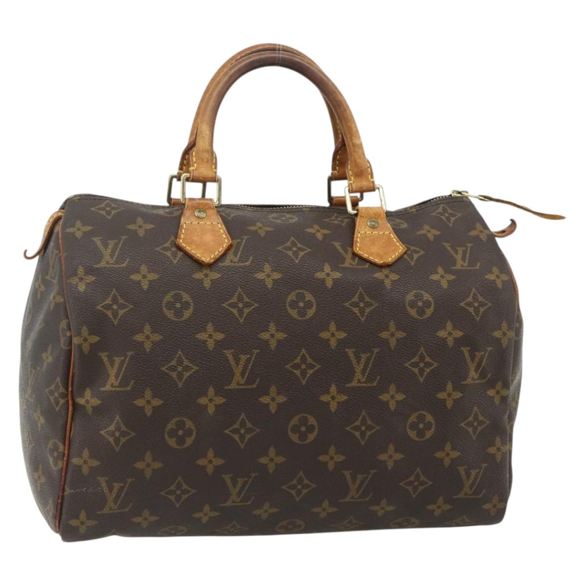 LOUIS VUITTON Monogram Speedy 30 Hand Bag M41526 LV Auth 178701