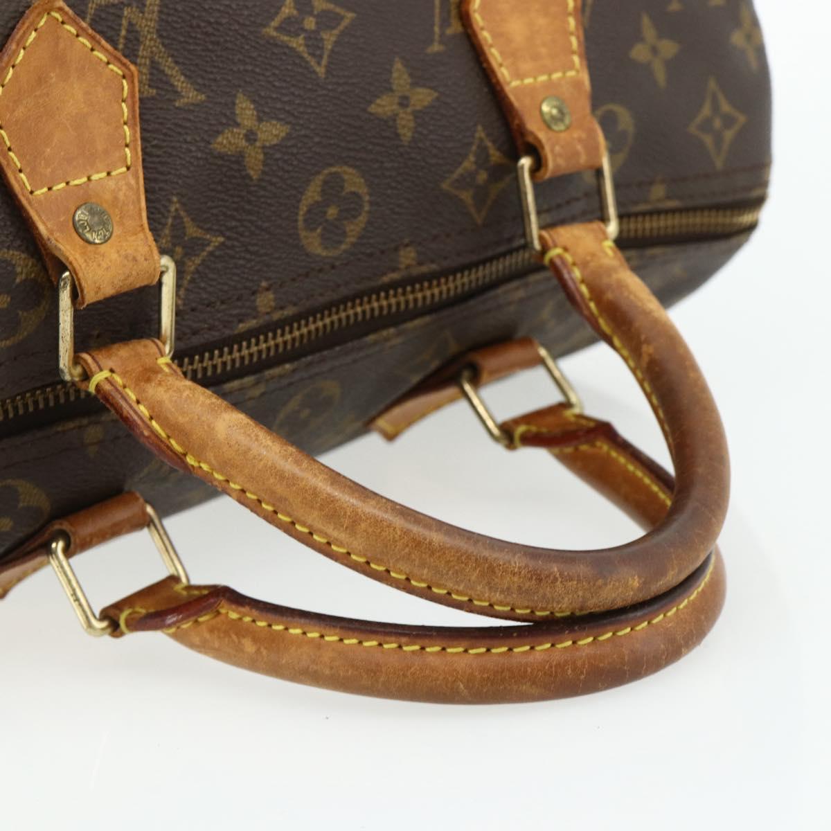 LOUIS VUITTON Monogram Speedy 30 Hand Bag M41526 LV Auth 178701
