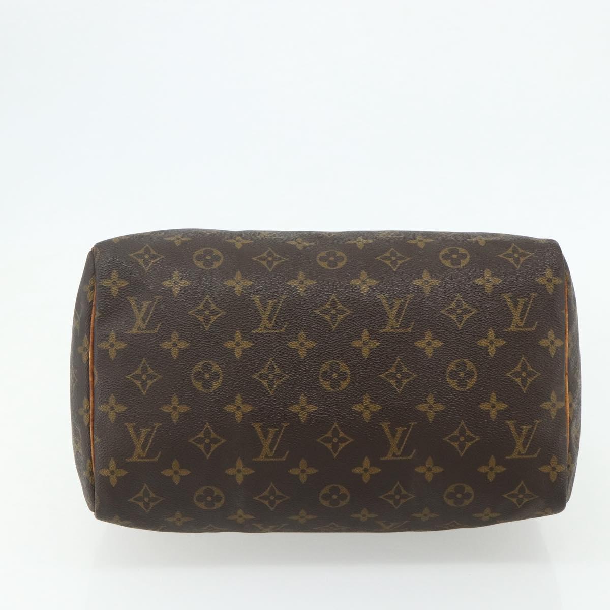 LOUIS VUITTON Monogram Speedy 30 Hand Bag M41526 LV Auth 178701