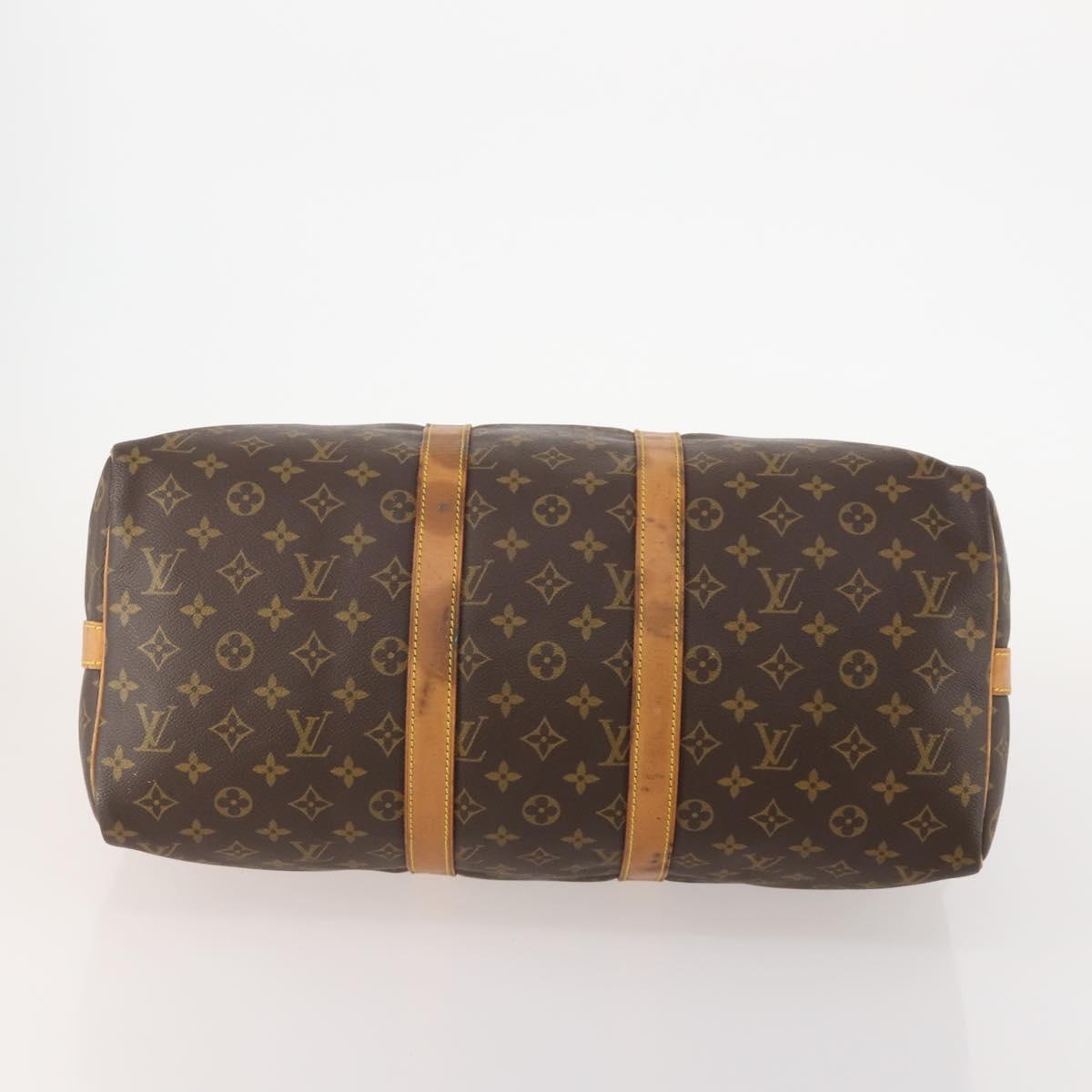 LOUIS VUITTON Monogram Keepall Bandouliere 45 Boston Bag M41418 LV Auth 178703A