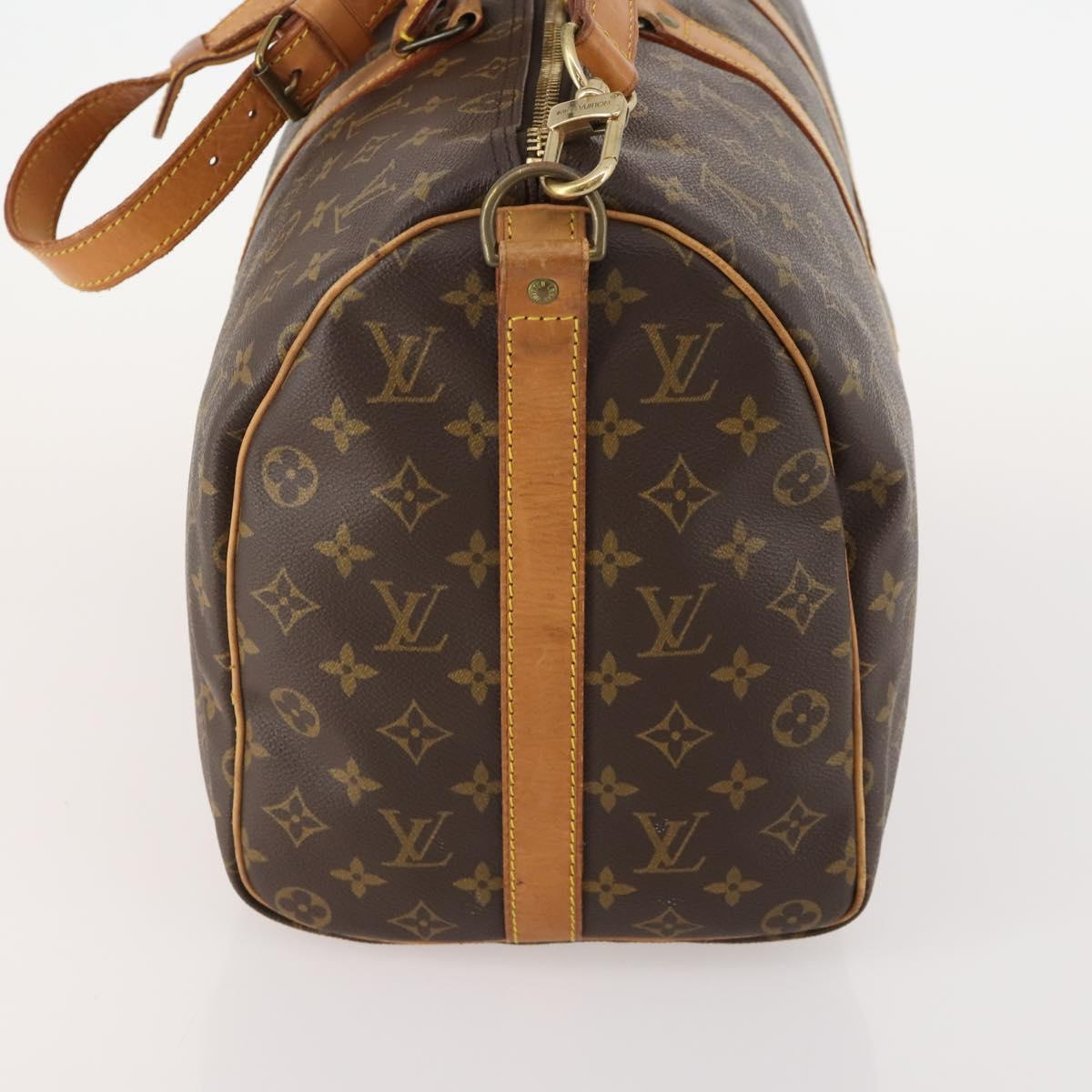 LOUIS VUITTON Monogram Keepall Bandouliere 45 Boston Bag M41418 LV Auth 178703A
