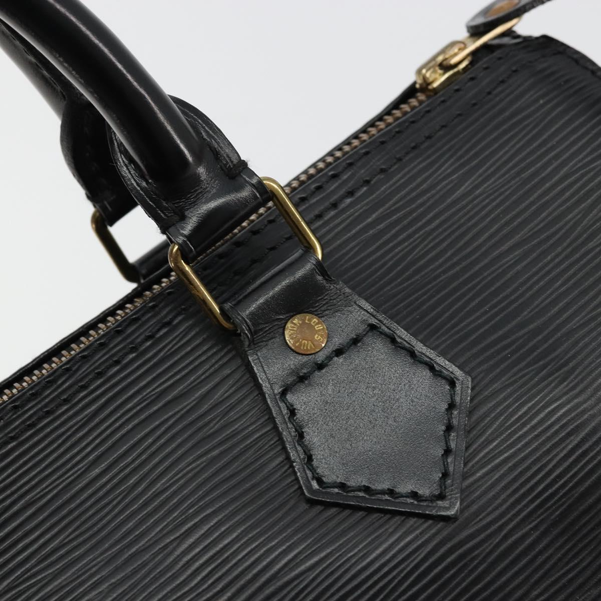 LOUIS VUITTON Epi Speedy 25 Hand Bag Black M59042 LV Auth 178719V