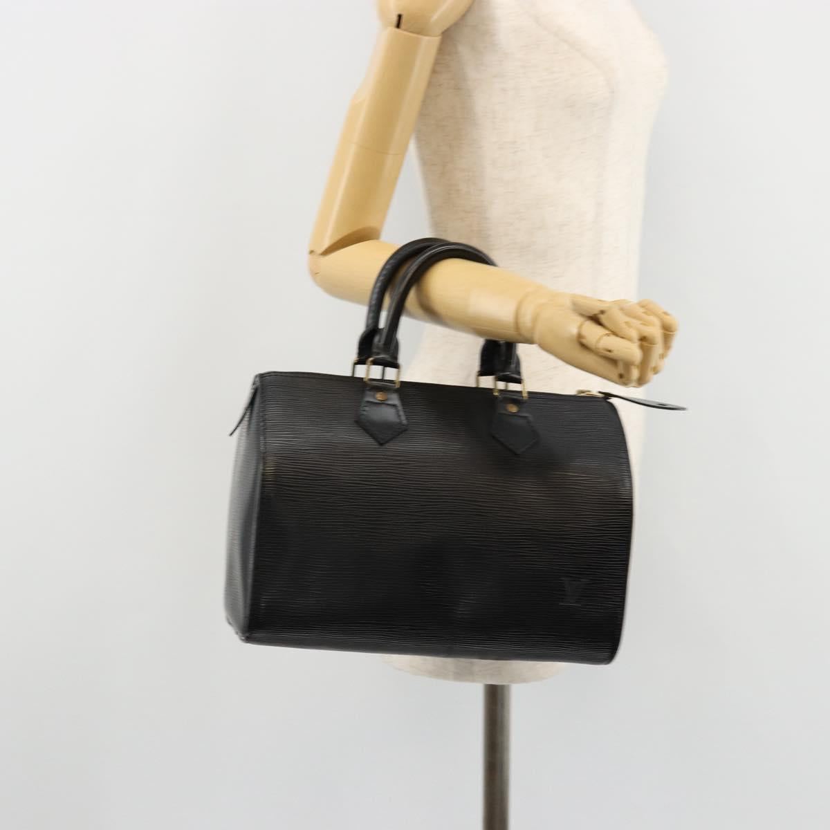 LOUIS VUITTON Epi Speedy 25 Hand Bag Black M59042 LV Auth 178719V