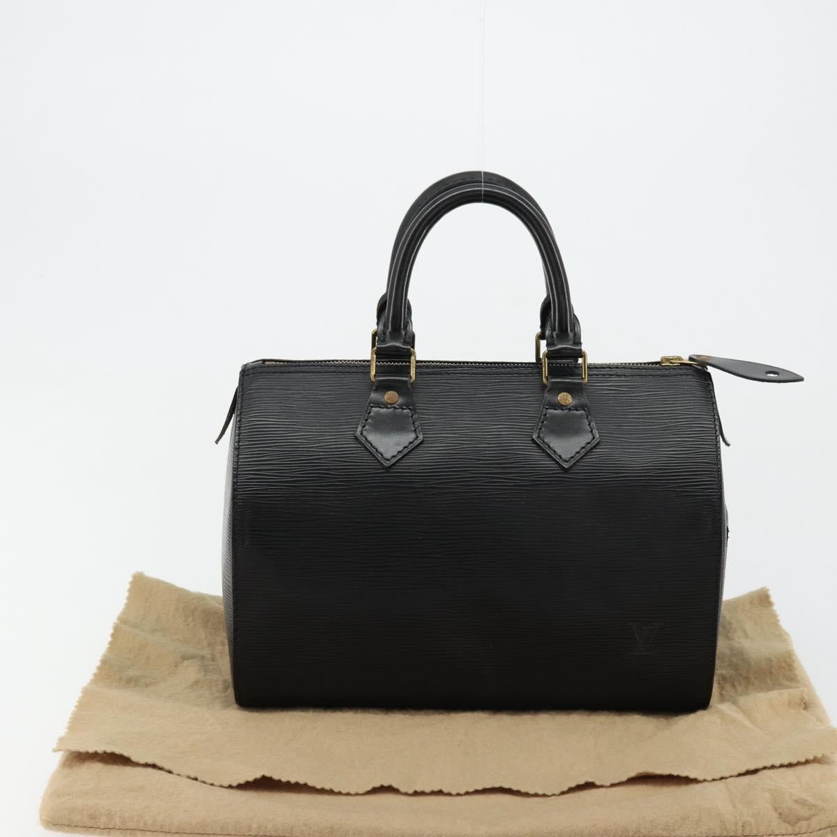 LOUIS VUITTON Epi Speedy 25 Hand Bag Black M59042 LV Auth 178719V