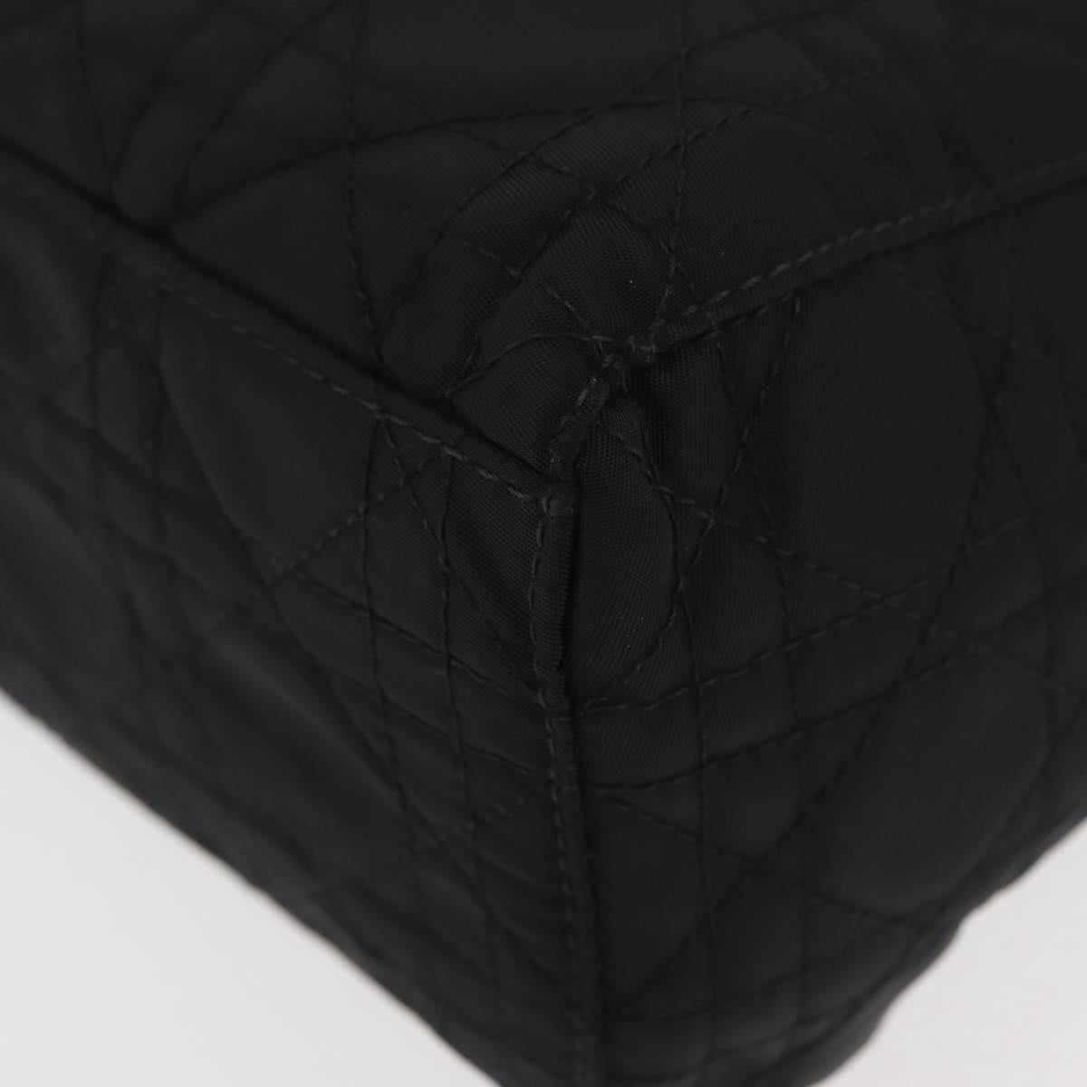 Christian Dior Canage Lady Dior Hand Bag Nylon Auth 178744A