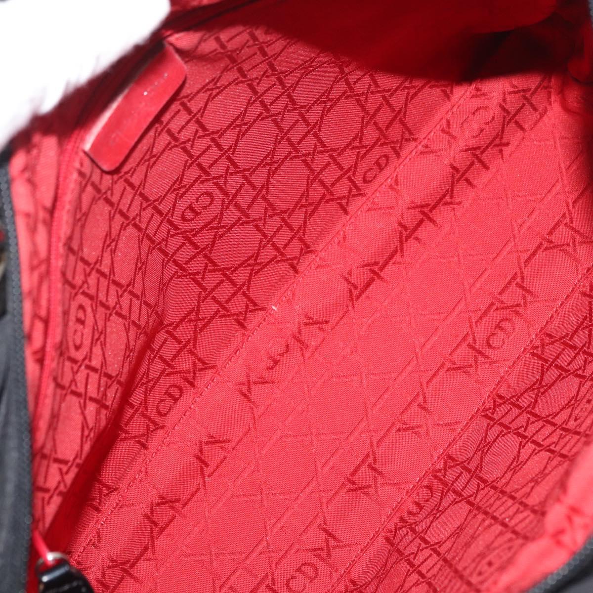 Christian Dior Canage Lady Dior Hand Bag Nylon Auth 178744A