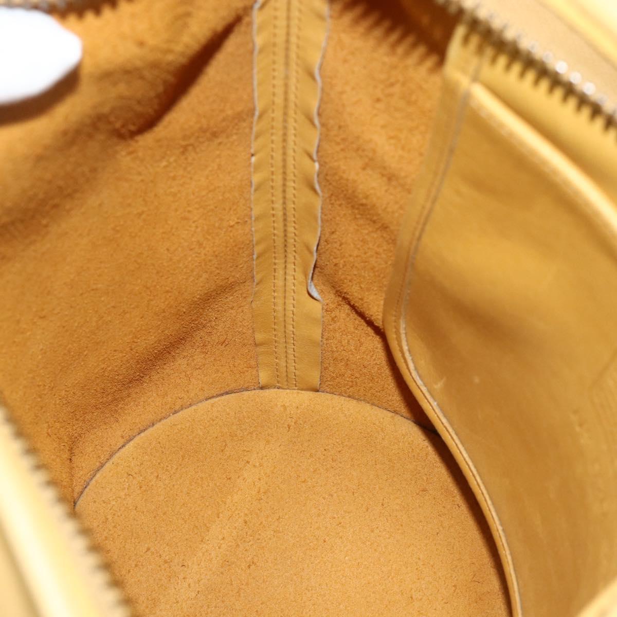 Coach Ergo Shoulder Bag Leather Yellow Gold Auth 178763A