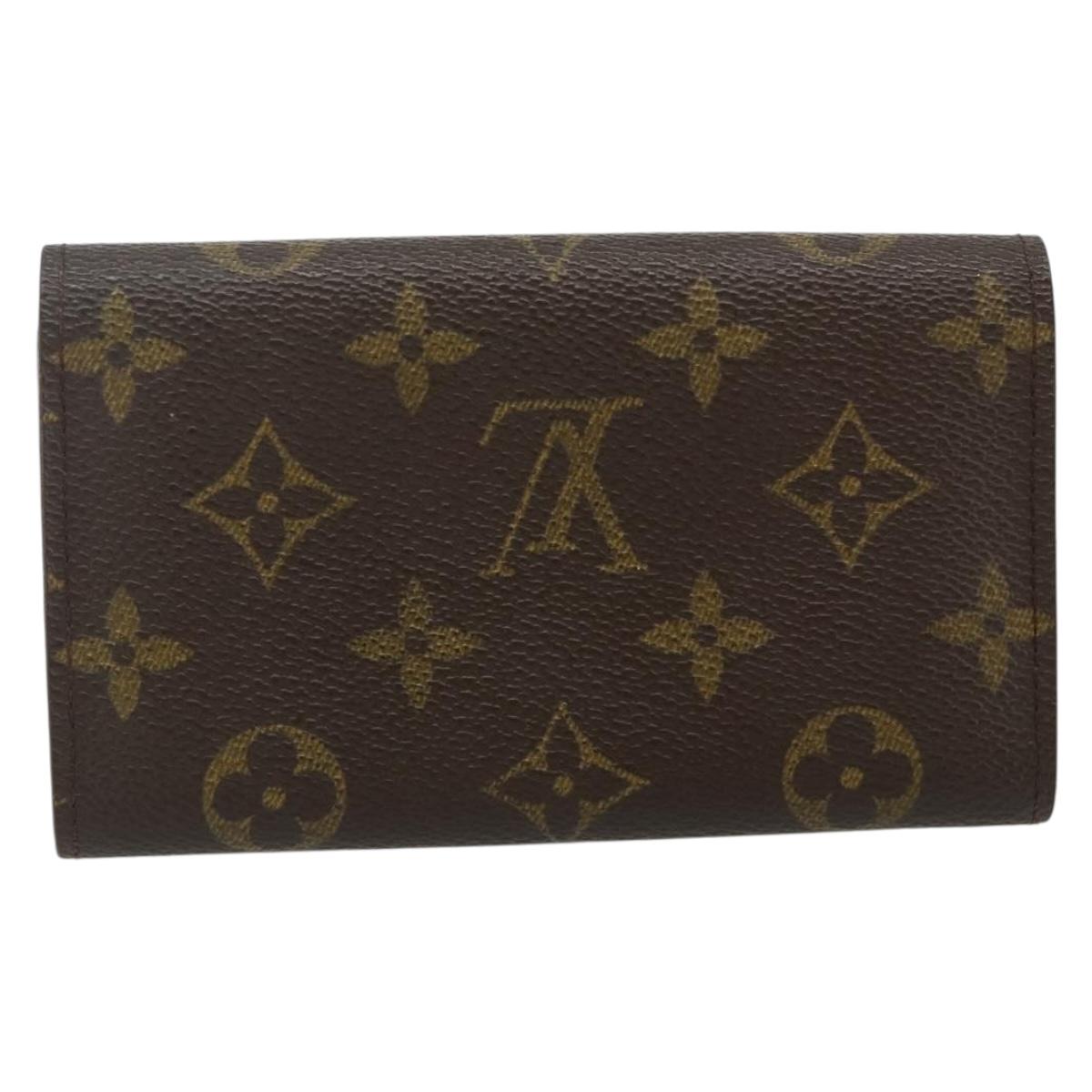 LOUIS VUITTON Monogram Porte Monnaie Zip Wallet M61735 LV Auth 178783