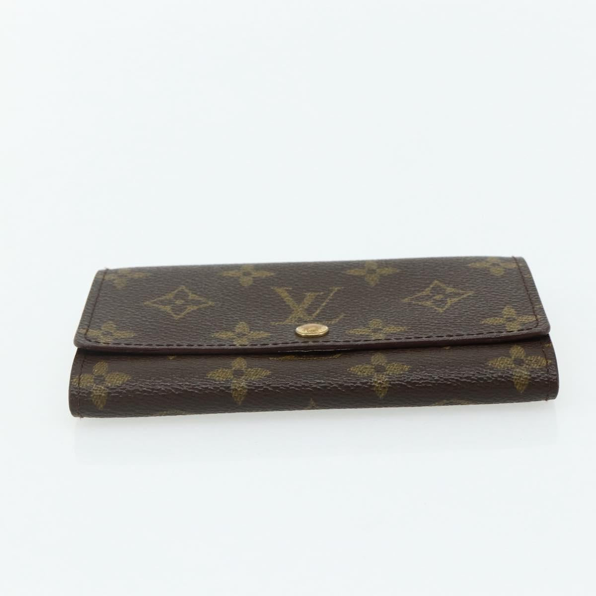 LOUIS VUITTON Monogram Porte Monnaie Zip Wallet M61735 LV Auth 178783