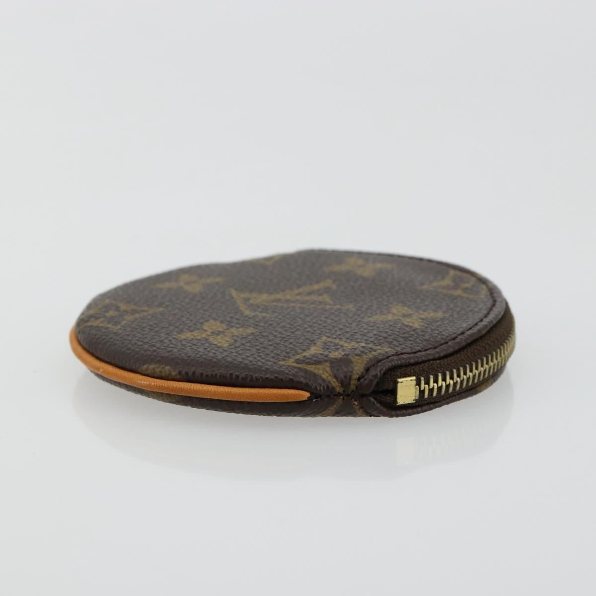 LOUIS VUITTON Monogram Porte Monnaie Round Coin Purse M61926 LV Auth 178792A