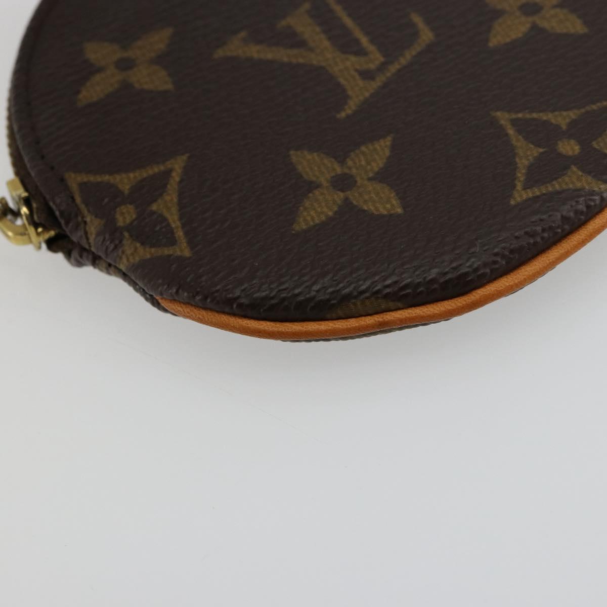 LOUIS VUITTON Monogram Porte Monnaie Round Coin Purse M61926 LV Auth 178792A