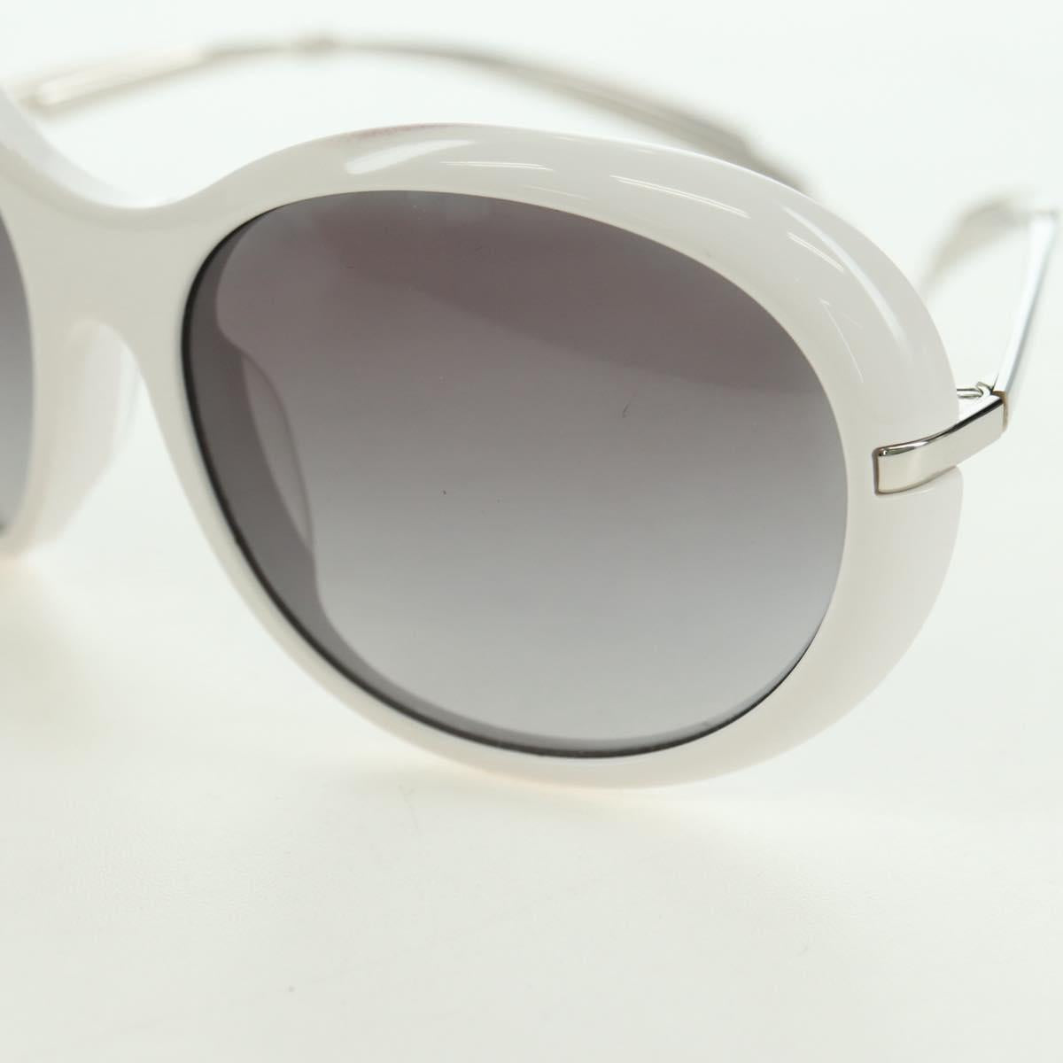 CHANEL COCO Mark Sunglasses plastic White CC Auth 178794M