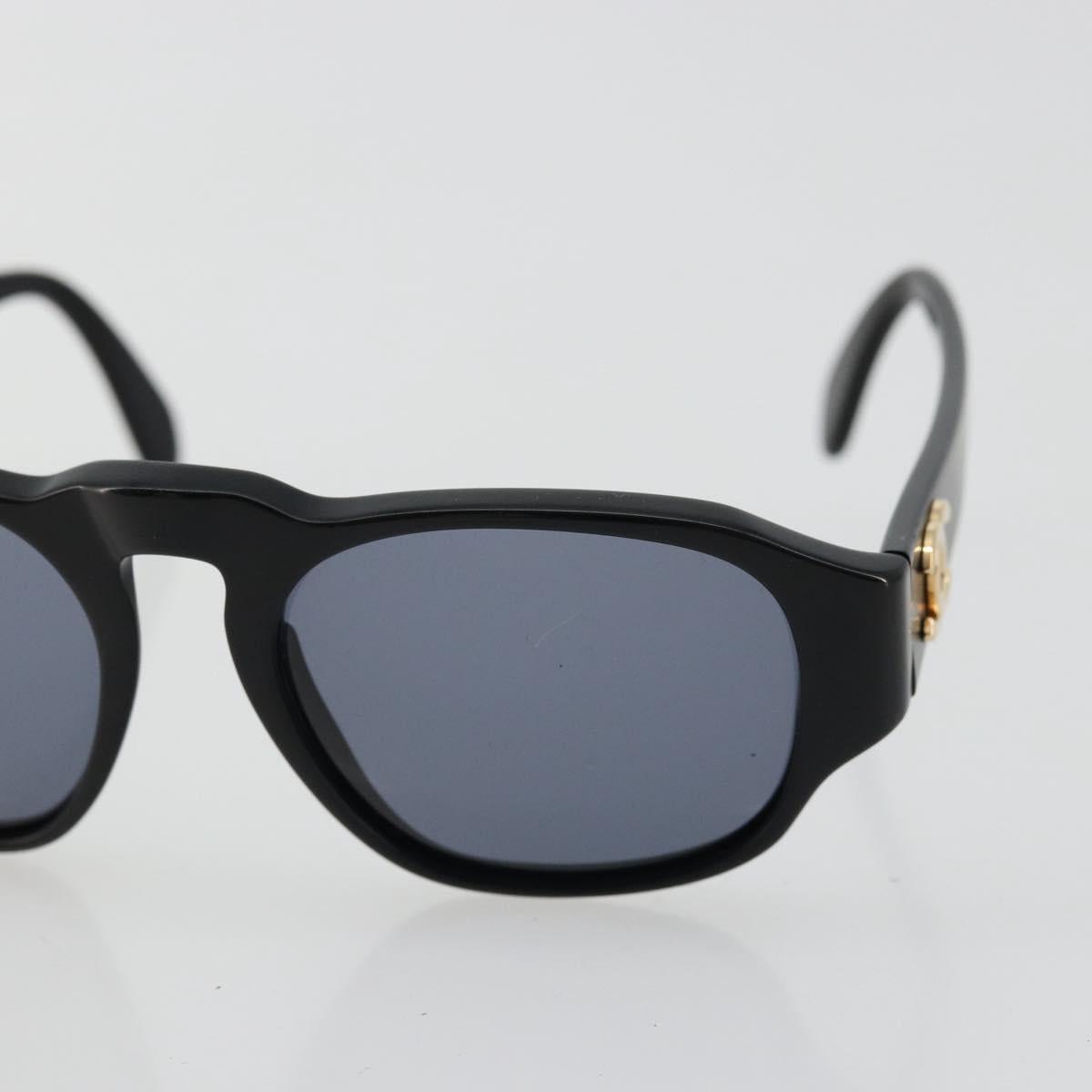 CHANEL COCO Mark Sunglasses plastic Black CC Auth 178797