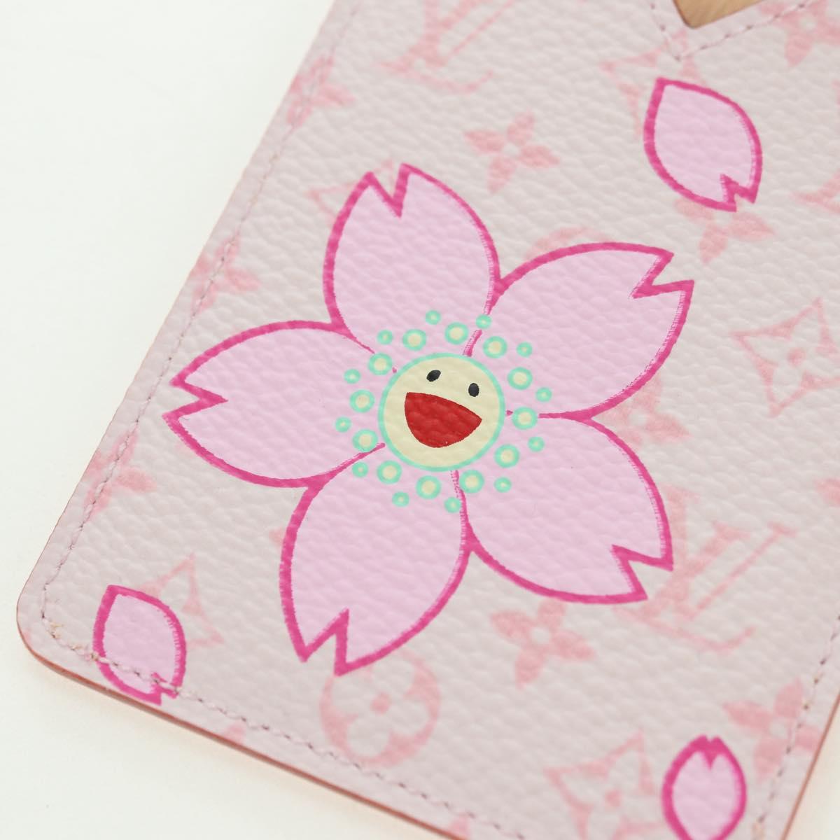 LOUIS VUITTON Monogram Cherry Blossom Etui Mirror Pink M92019 LV Auth 178799SAV