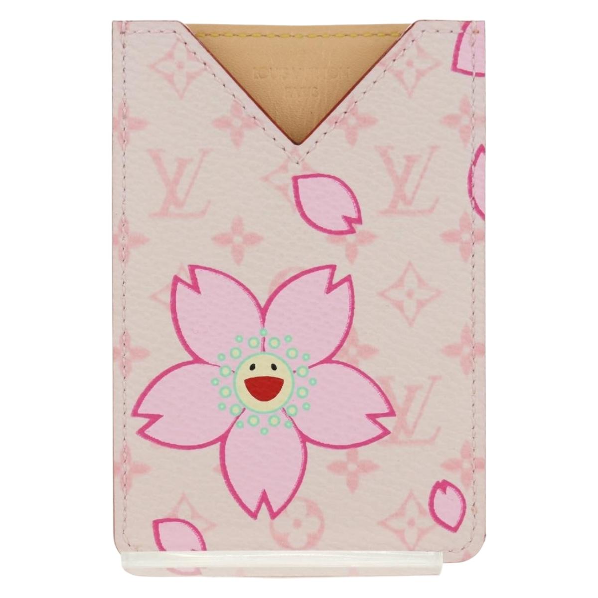 LOUIS VUITTON Monogram Cherry Blossom Etui Mirror Pink M92019 LV Auth 178799SAV