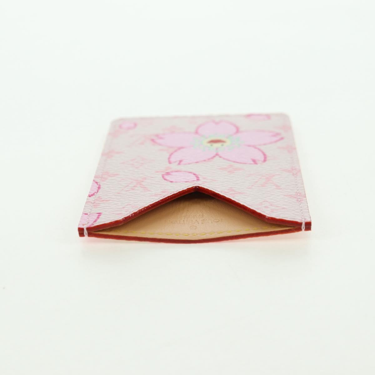 LOUIS VUITTON Monogram Cherry Blossom Etui Mirror Pink M92019 LV Auth 178799SAV