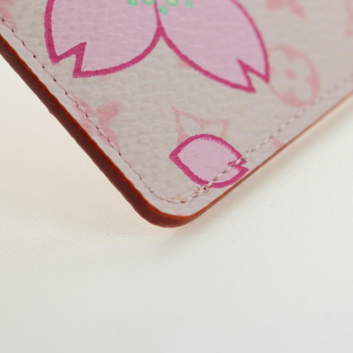 LOUIS VUITTON Monogram Cherry Blossom Etui Mirror Pink M92019 LV Auth 178799SAV