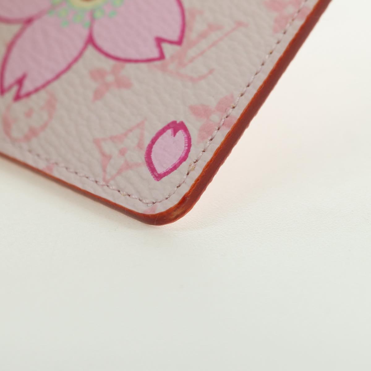 LOUIS VUITTON Monogram Cherry Blossom Etui Mirror Pink M92019 LV Auth 178799SAV