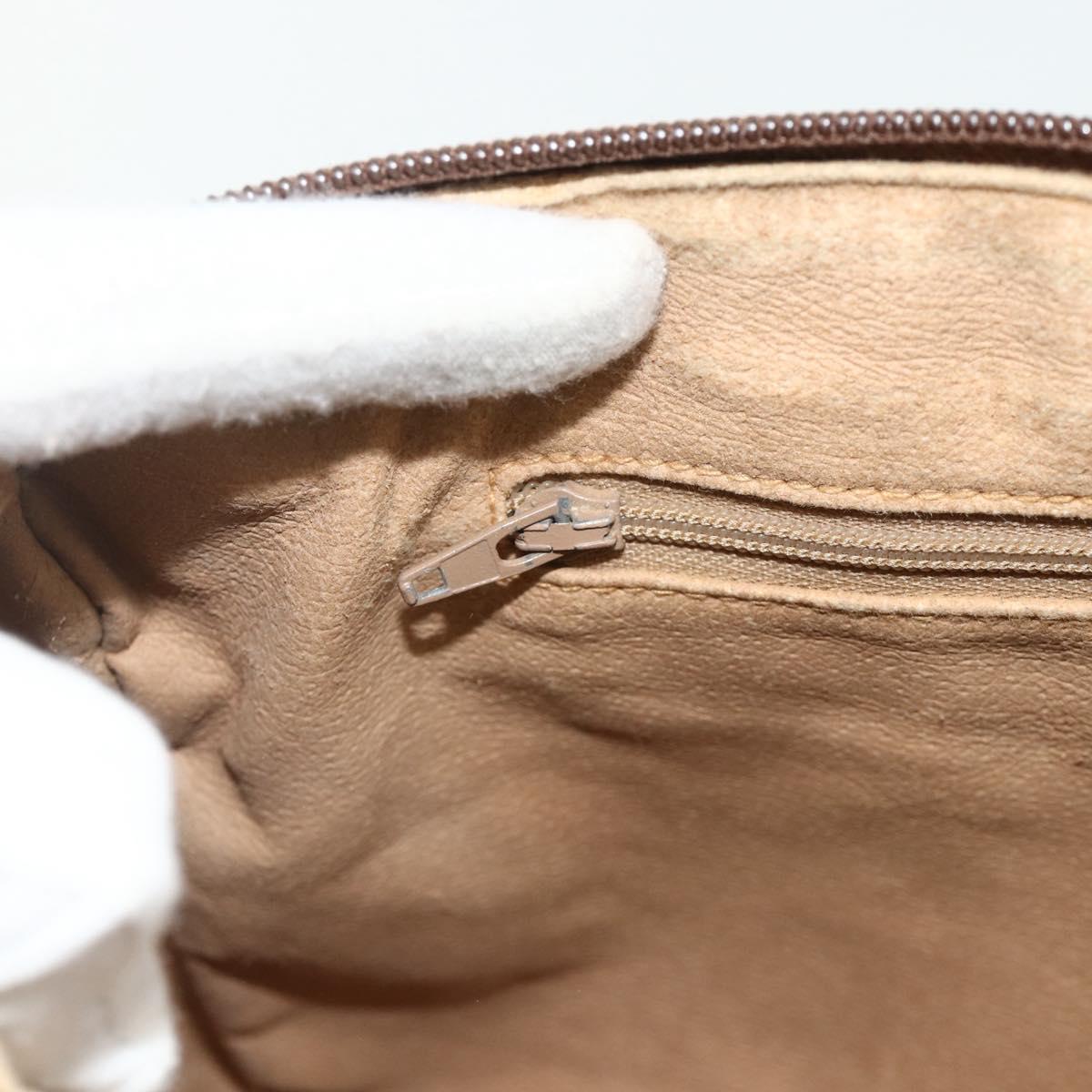 GUCCI GG Canvas Hand Bag Coated Canvas Brown Gold 002 58 0159 Auth 178806