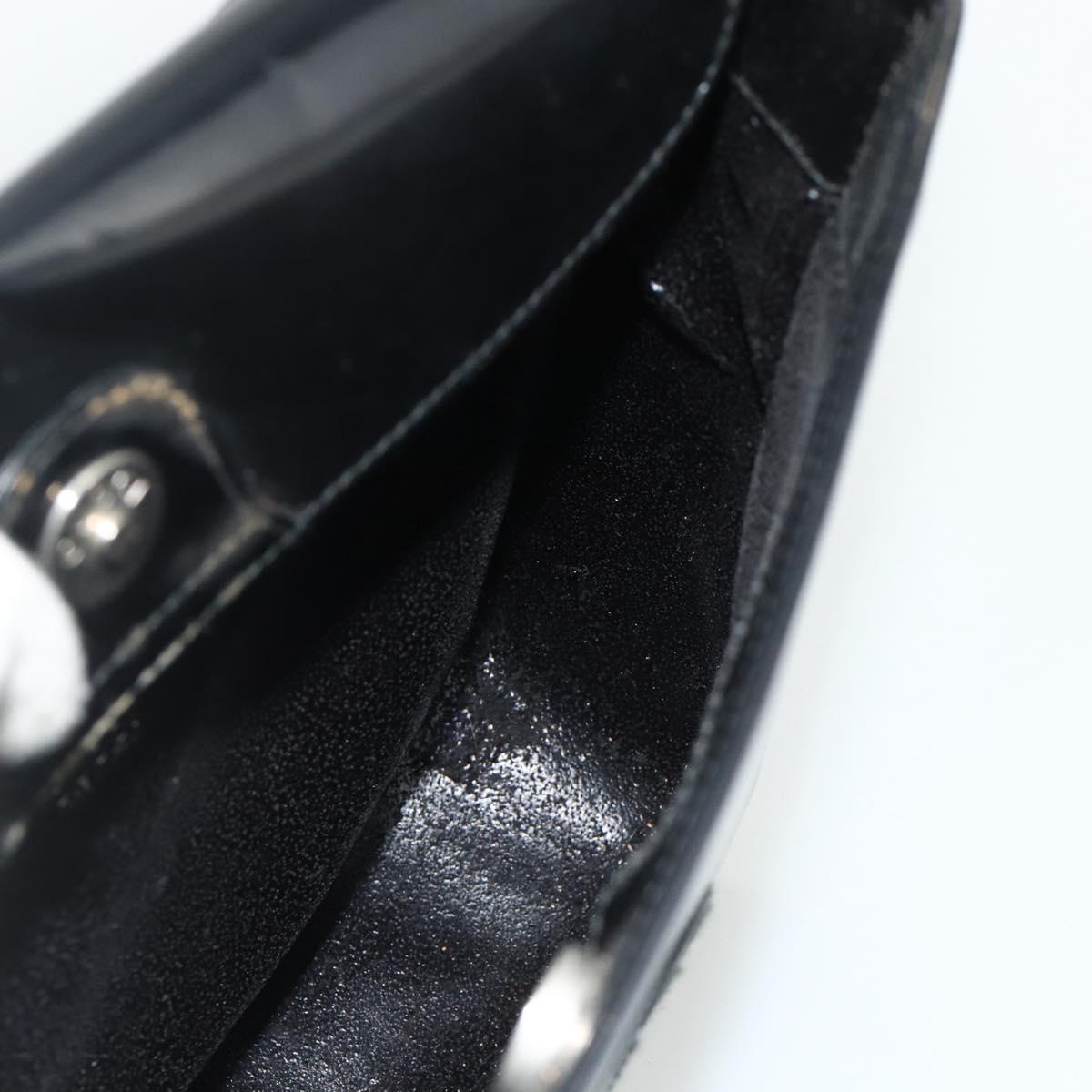 GUCCI Soho Shoulder Bag Patent Leather Black Silver 000 1013 0506 Auth 178814