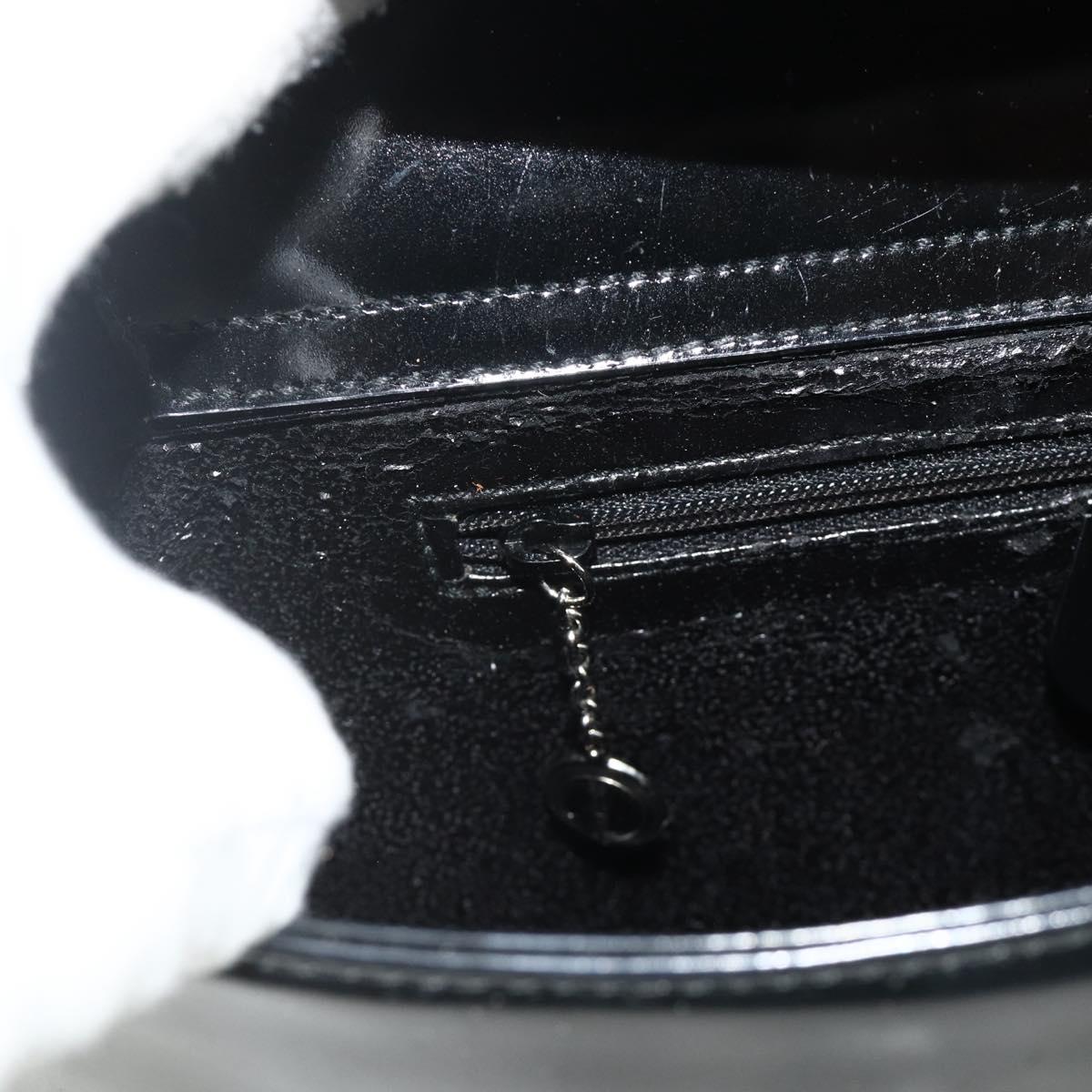 GUCCI Soho Shoulder Bag Patent Leather Black Silver 000 1013 0506 Auth 178814