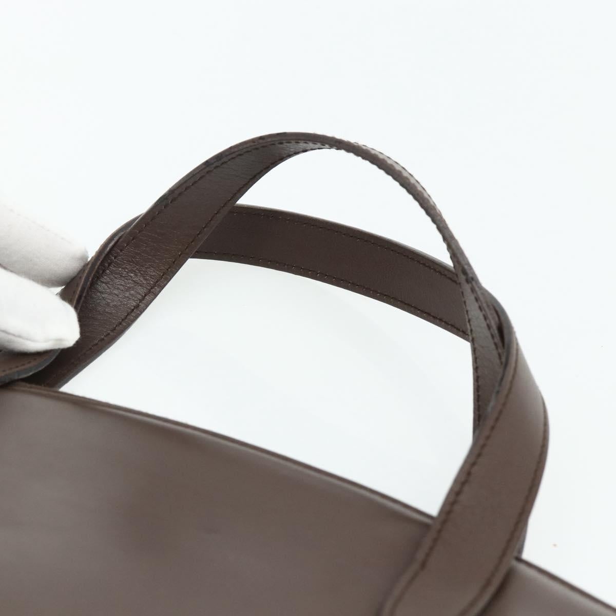 GUCCI Hand Bag Leather Brown Gold 000 1998 0570 Auth 178815