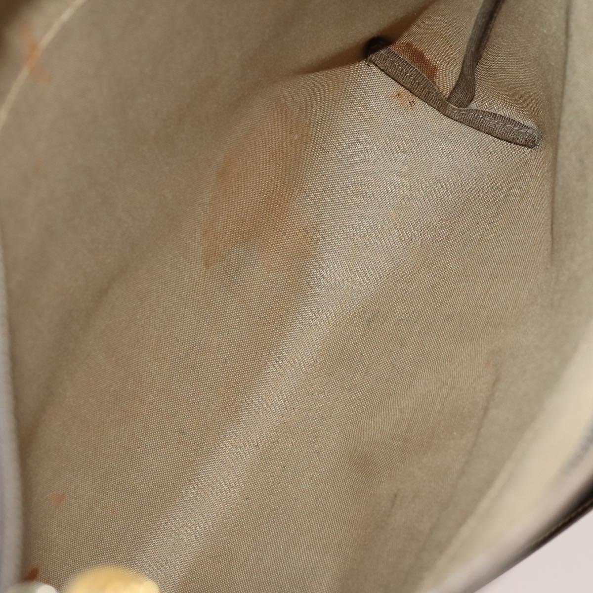 GUCCI GG Supreme GG Plus Web Sherry Line Bag PVC 4 Set Beige Ivory Auth 178836