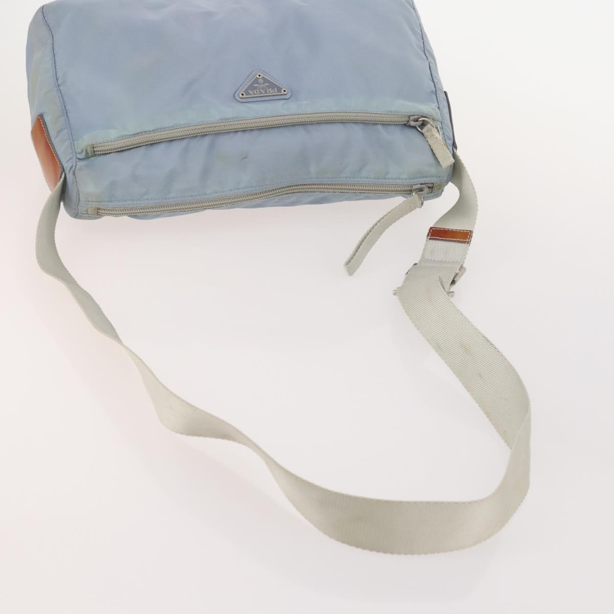 PRADA Shoulder Bag Nylon 5 Set Black Light Blue Navy Auth 178839