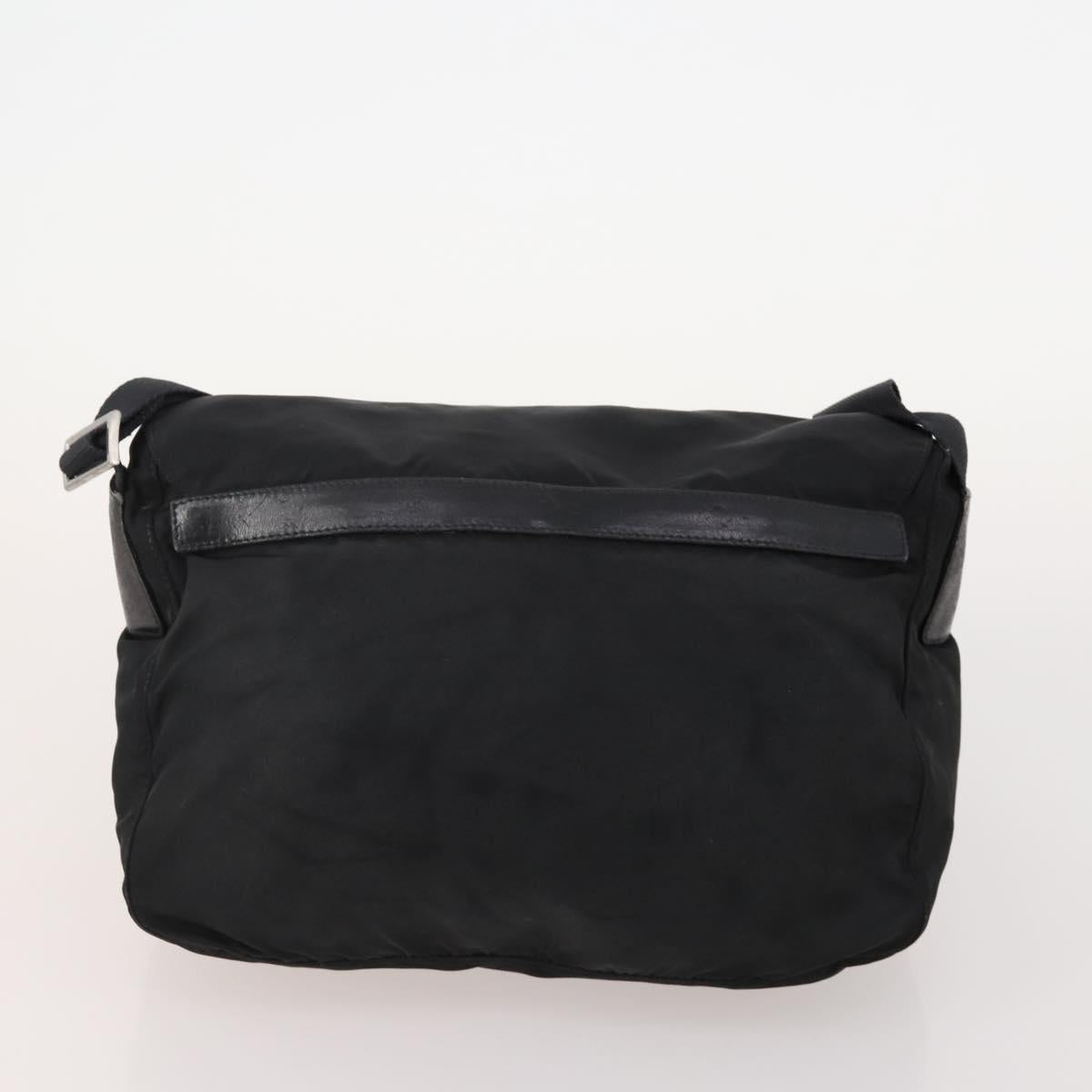 PRADA Shoulder Bag Nylon 5 Set Black Light Blue Navy Auth 178839